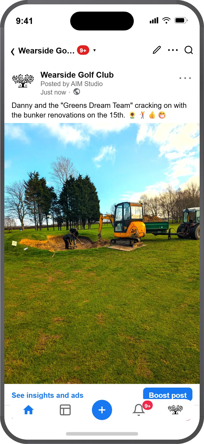 Greenkeepers diary mockup